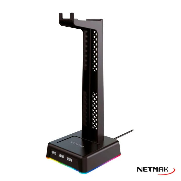 Base Auricular Netmak RGB+USB