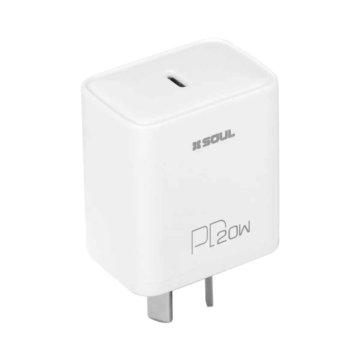 Cargador 220V Soul PD 20W Fast Type-c CVQ-PD20WT