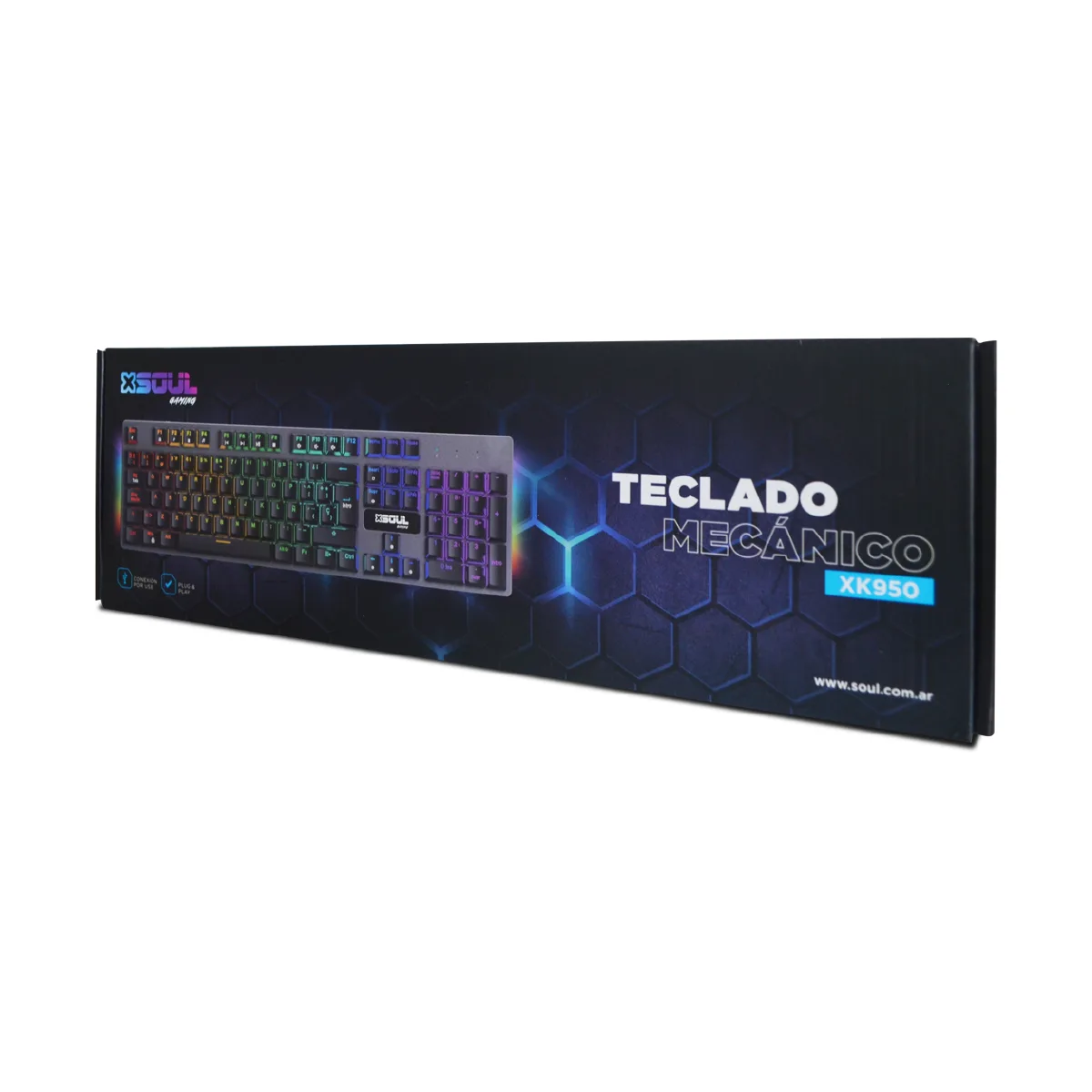 Teclado Soul Gamer XK950 Mec. RGB