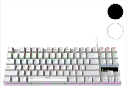 Teclado Netmak Skill MEC.80% Blanco