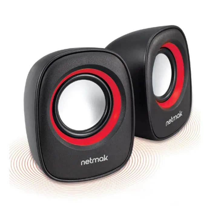 Parlante NM-9025R PC USB 2.0 Potenciado Rojo