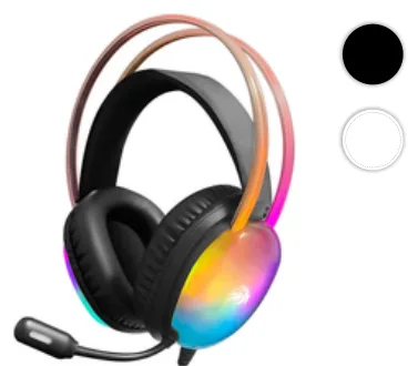 Auricular Netmak Gamer N25 USB+3.5 Blanco