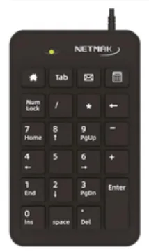 Teclado Netmak Mini Numerico USB KB250