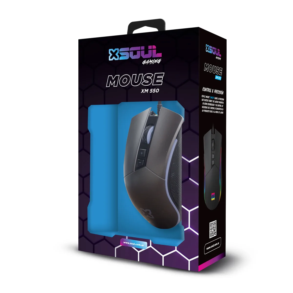 Mouse Soul Gamer XM550 USB RGB