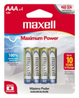 Pila Maxell Alcalina Aaa Pack X5 Troquelado