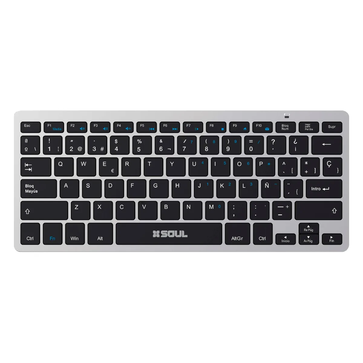 Teclado Soul Office OKW200 2.4GHZ 80% Gris