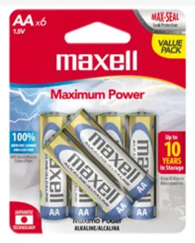 Pila Maxell Alcalina Aa Pack X4