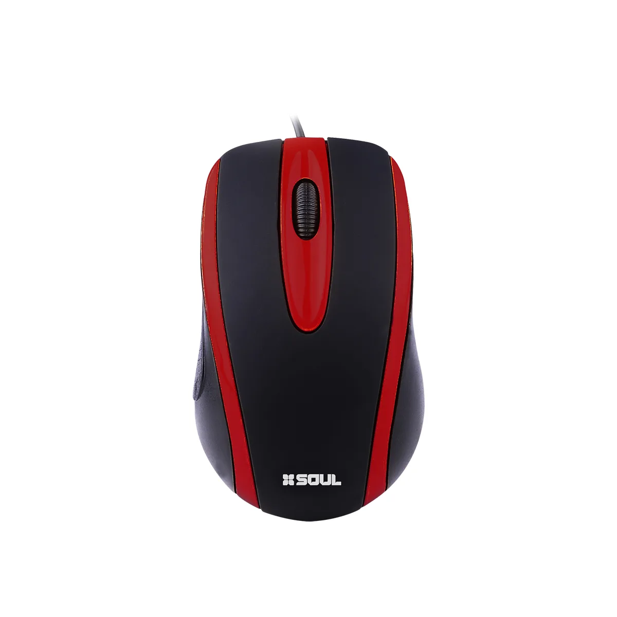 Mouse Soul Office OM100 USB Rojo