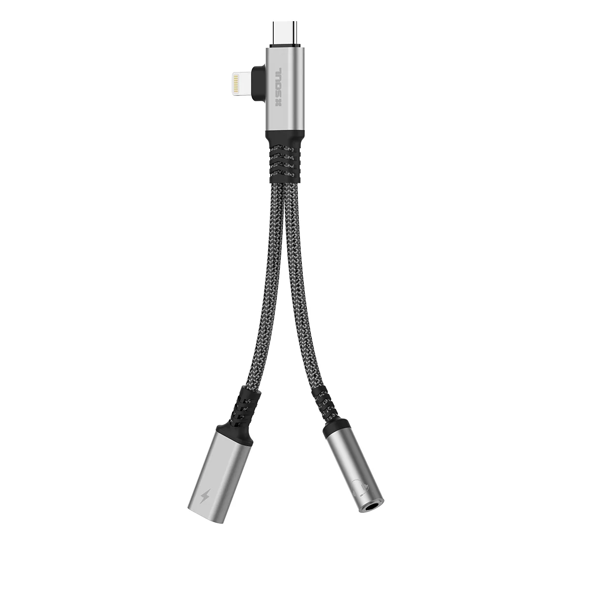 Adaptador Soul Type-c+Light+3.5MM+Carga PD